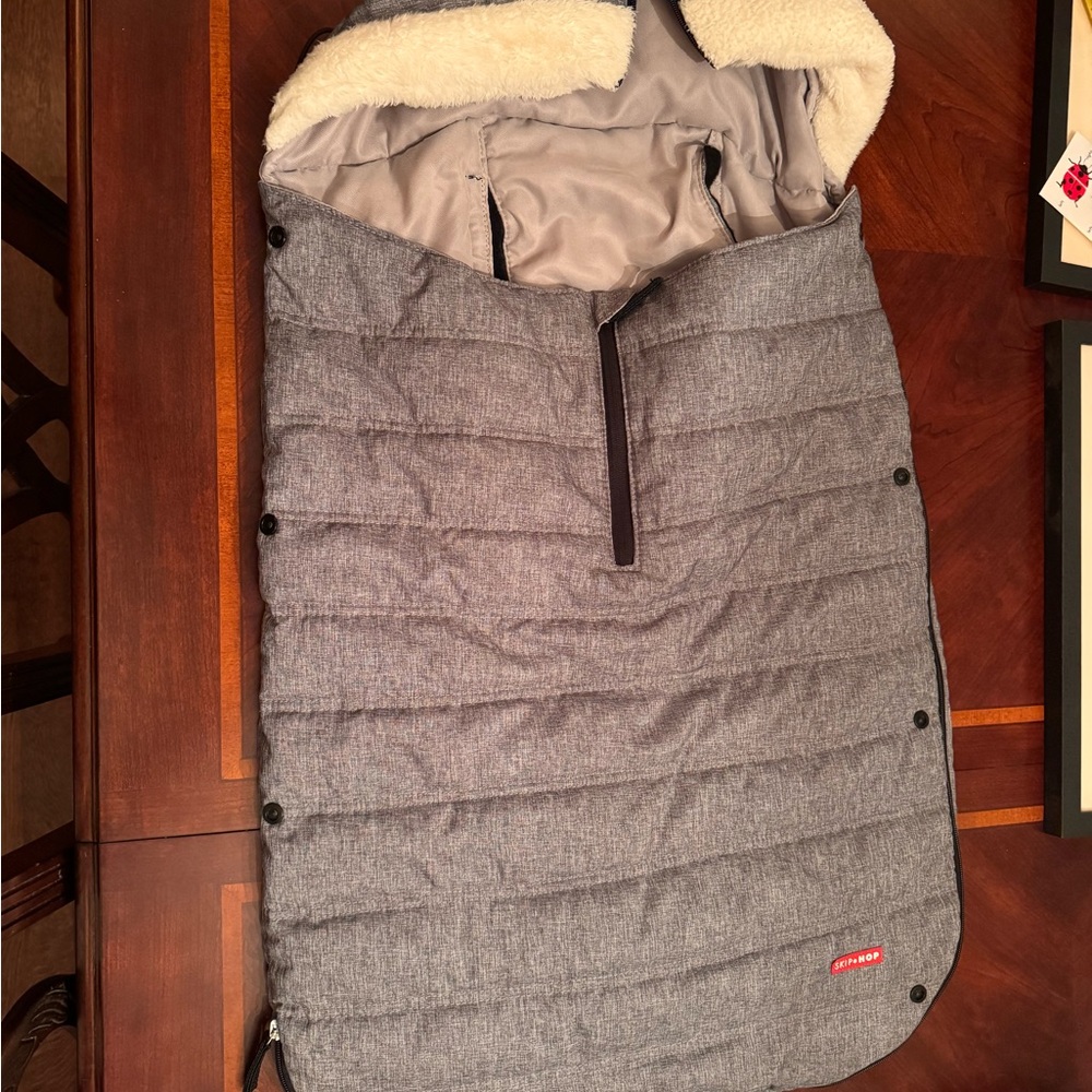 Cozy Gray Kids  Stollee Cover with Hood